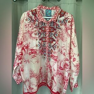 Johnny Was embroidered top